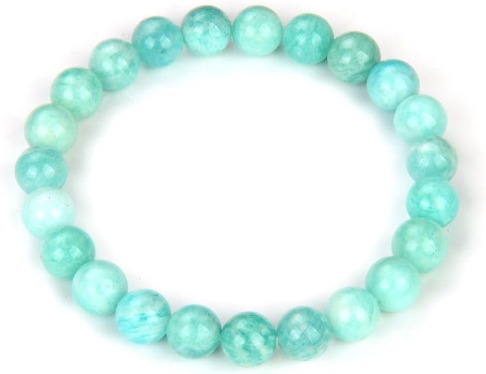 Adabele 1pc Natural Stretch Gemstone Bracelet 8mm (0.31″) Bead 7 Inch to 8.5 inch Healing Crystal Energy Quartz Chakra Jewelry Women Unisex Birthday Gift
